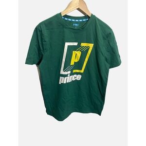 Prince Pickleball Mens Graphic T-Shirt Evergreen Green Short Sleeve Z2594 NEW